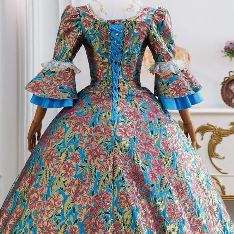 Abito da corte francese Principessa Dramma Passerella Riunione annuale Abiti da spettacolo Fotografia di viaggio Abito da donna Robe Luxe Cerémonie