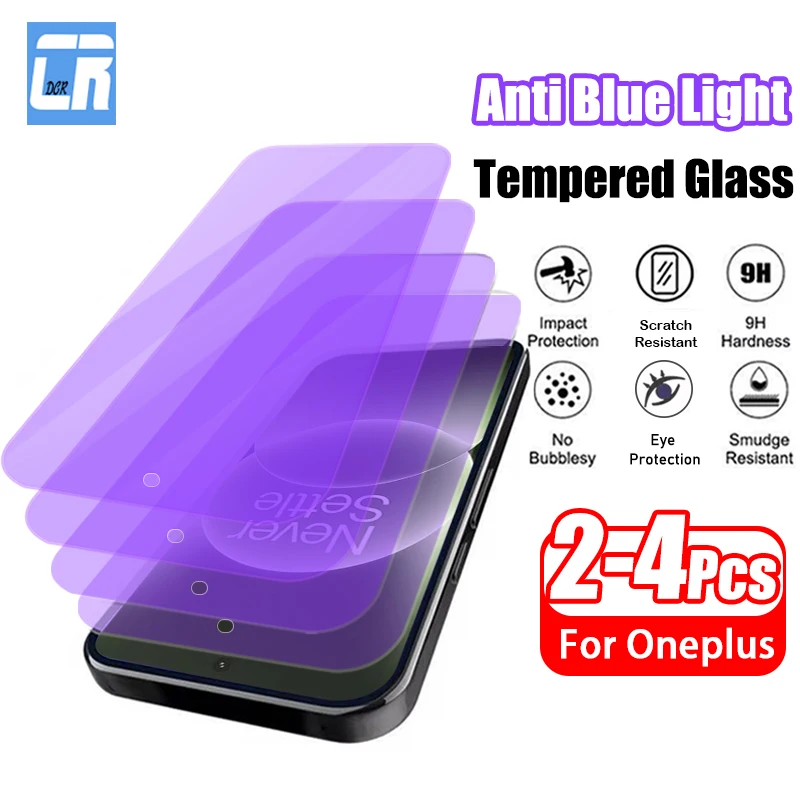 

Защитная пленка для экрана OnePlus Ace 6T, 2-4 шт., с защитой от синего света, полное покрытие, закаленное стекло, высококачественная защитная пленка для 1+ Ace6