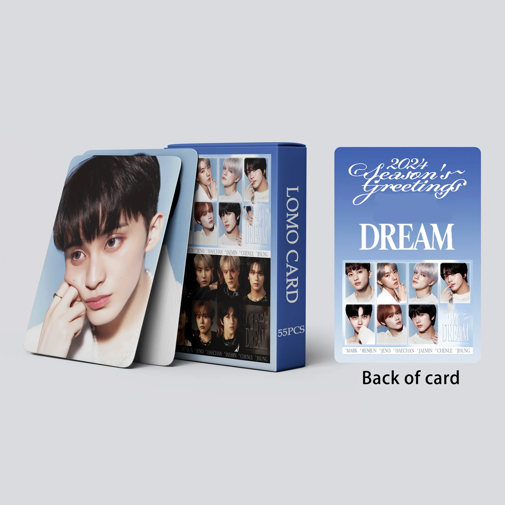 55pcs KPOP DREAM Photocards JENO JAEMIN 2024 Season's Greetings HD Photo Printing LOMO CARDS JISUNG RENJUN HaeChan Fans Gifts