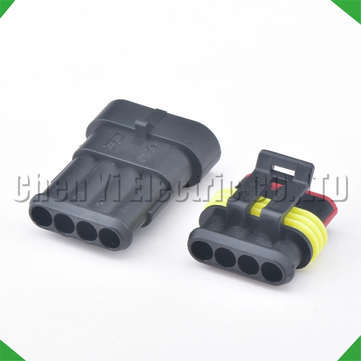 4 Pin male or female Automotive waterproof connector Fuel Black steam pump Wire harness plug 282088-1 282106-1