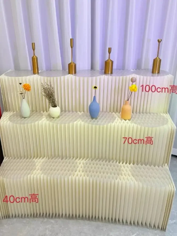 2-6 Stück faltbare Papierständer für Dessert- und Süßigkeitentische, Hochzeitsbühnen-Hintergrundstützen, elegante Präsentations-Geschenkdisplays – Detail 5