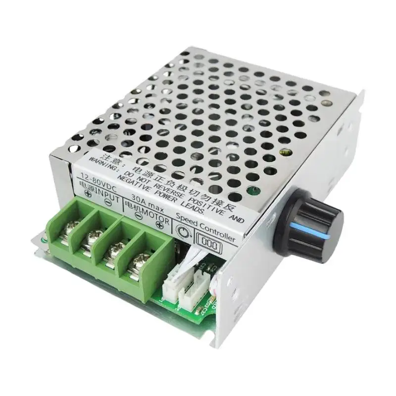1Pcs 30A DC Motor Controller 12V-80V Digital Soft Start For High Industrial Automation Drive Control Module