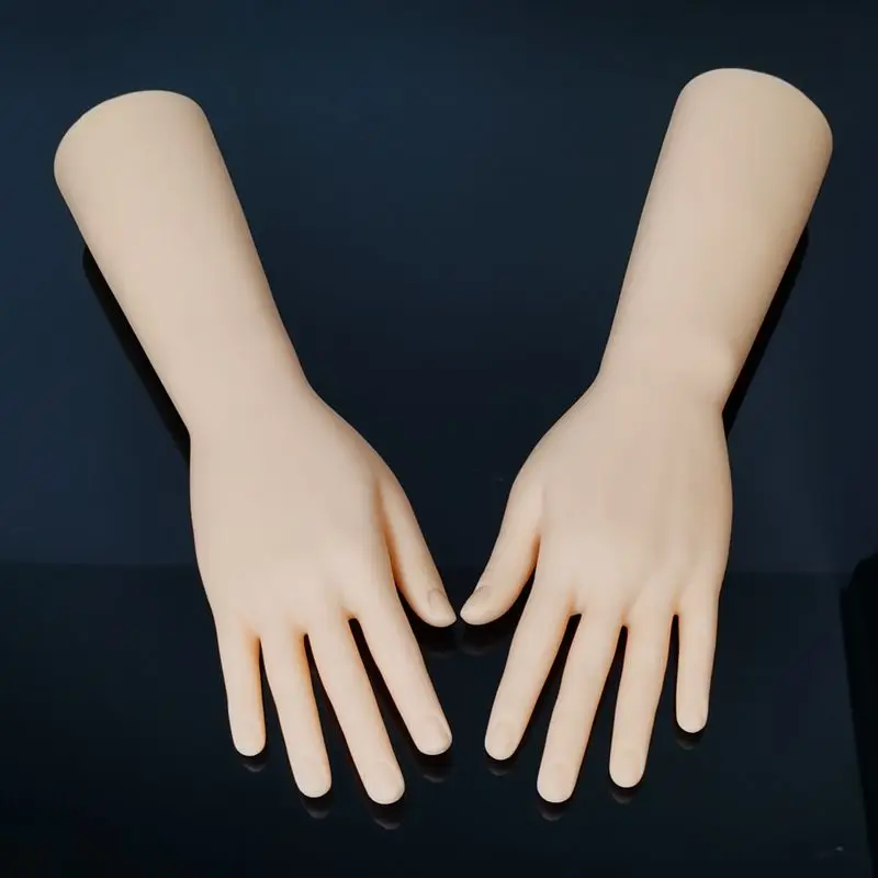 New Female Mannequin Hand Arm Soft Material For Display Gloves Bracelets Rings Jewelry Display Beauty Nails Teaching Model Hand