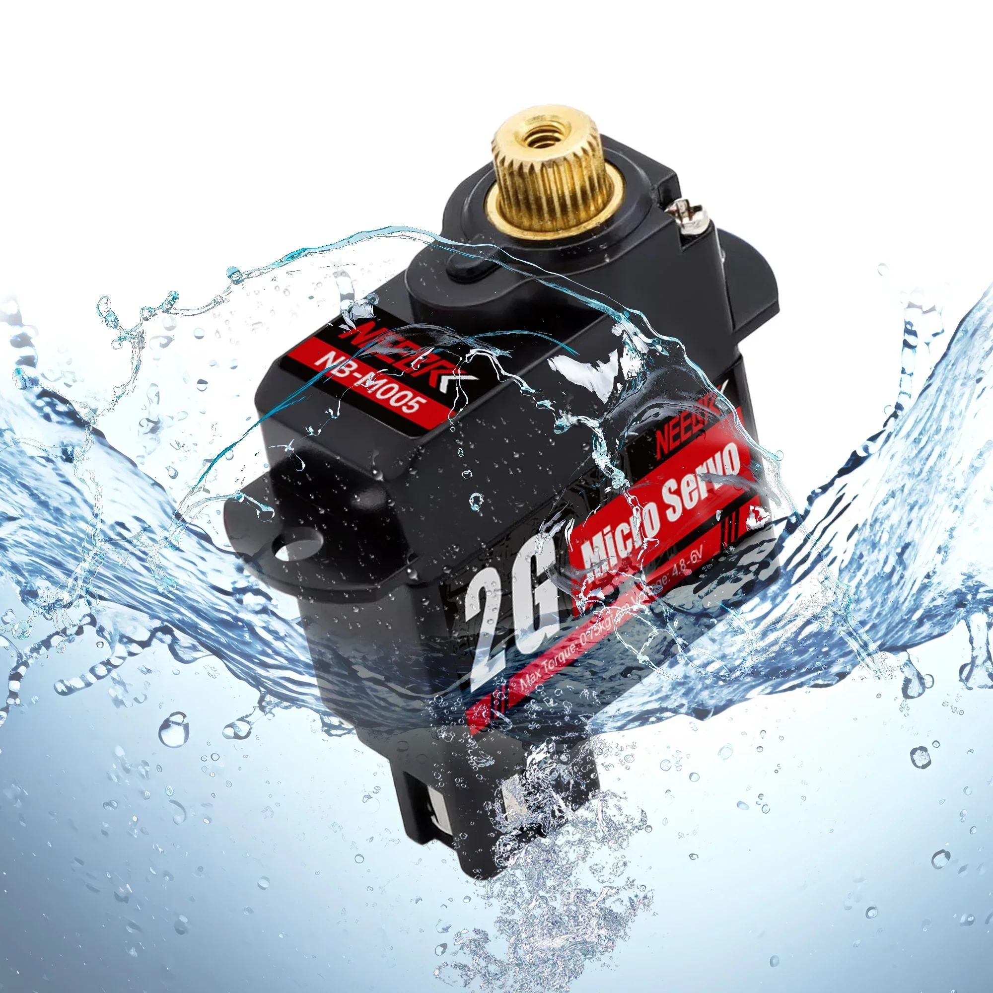 NEEBRC 2g 미니 서보 메탈 기어 디지털 서보 RC 마이크로 자동차 고정 날개 비행기 헬리콥터 로봇 완구 용 방수 코어리스 모터