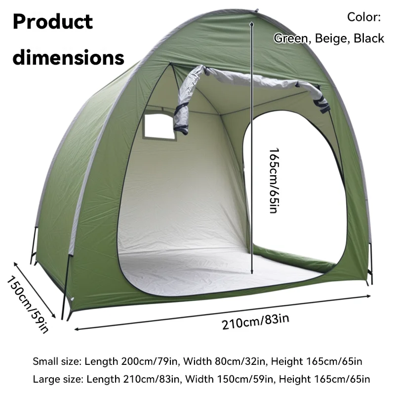 1 Pack Household Bike Storage Tent, Easy Assemble Shelter, Outdoor Garden Yard Bicycle Storage Shed for Bike Collectors
