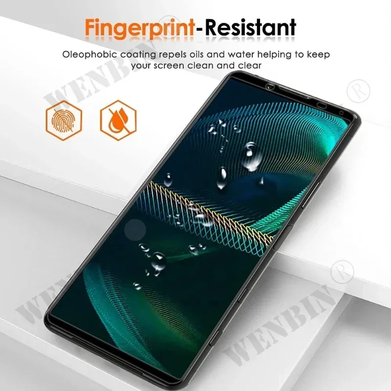 3 Pcs Tempered Glass For Sony Xperia 5 10 1 V IV III II 5 10 Pro Lite 5 1 10 Plus Full Cover Screen Protector