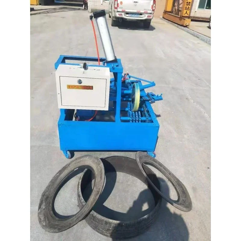 

5.5kw Waste tire cutting machine Wire Tyre shearing equipment Tire slicing machine