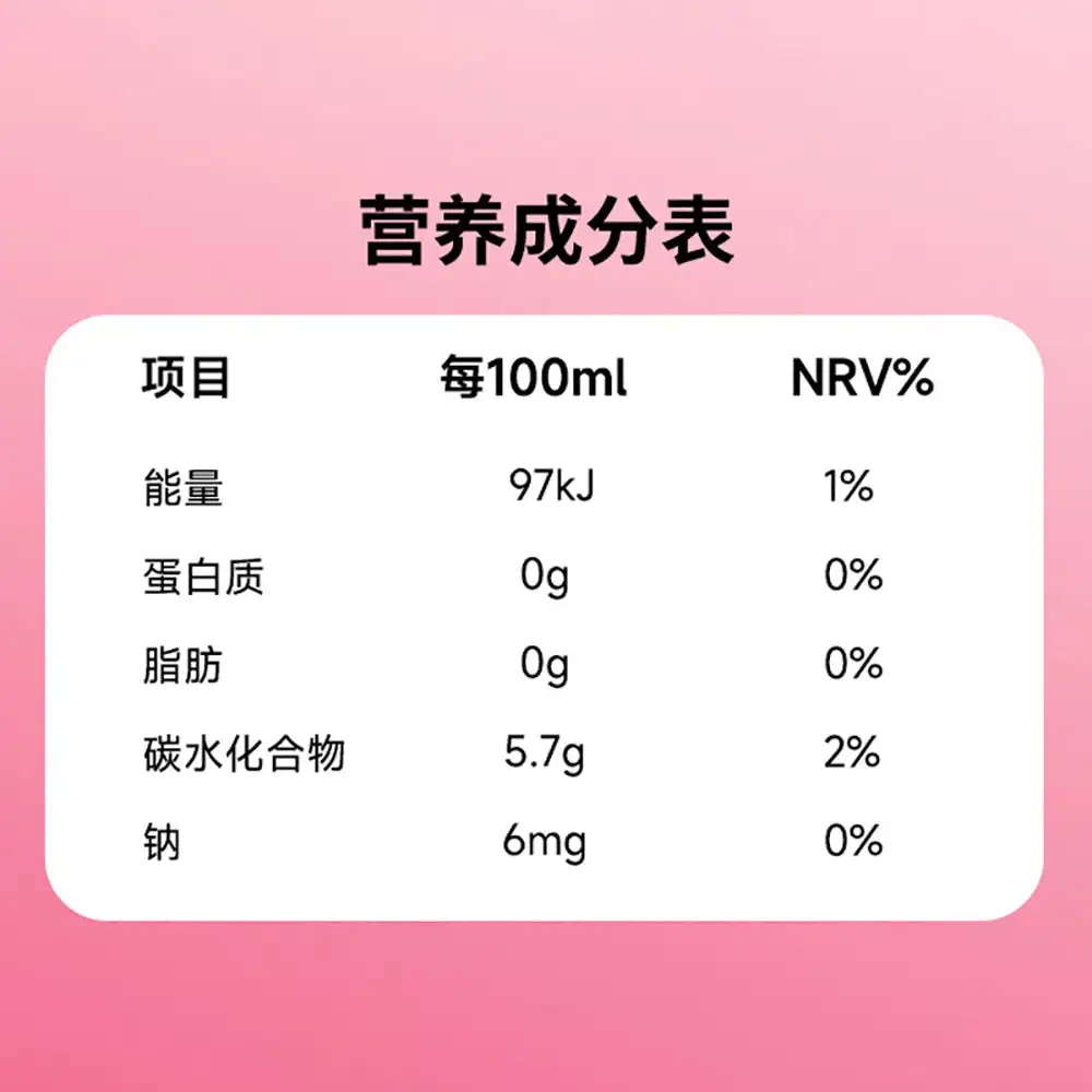 QDOL 화이트 피치 향 스파클링 워터, 포켓몬 에디션, 330ml