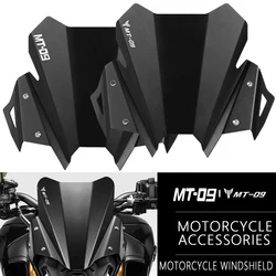 2023 2024 MT-09 Motorcycle Accessories Windshield Windscreen CNC Aluminum Wind Shield Deflectore For YAMAHA MT09 MT 09 2021 2022