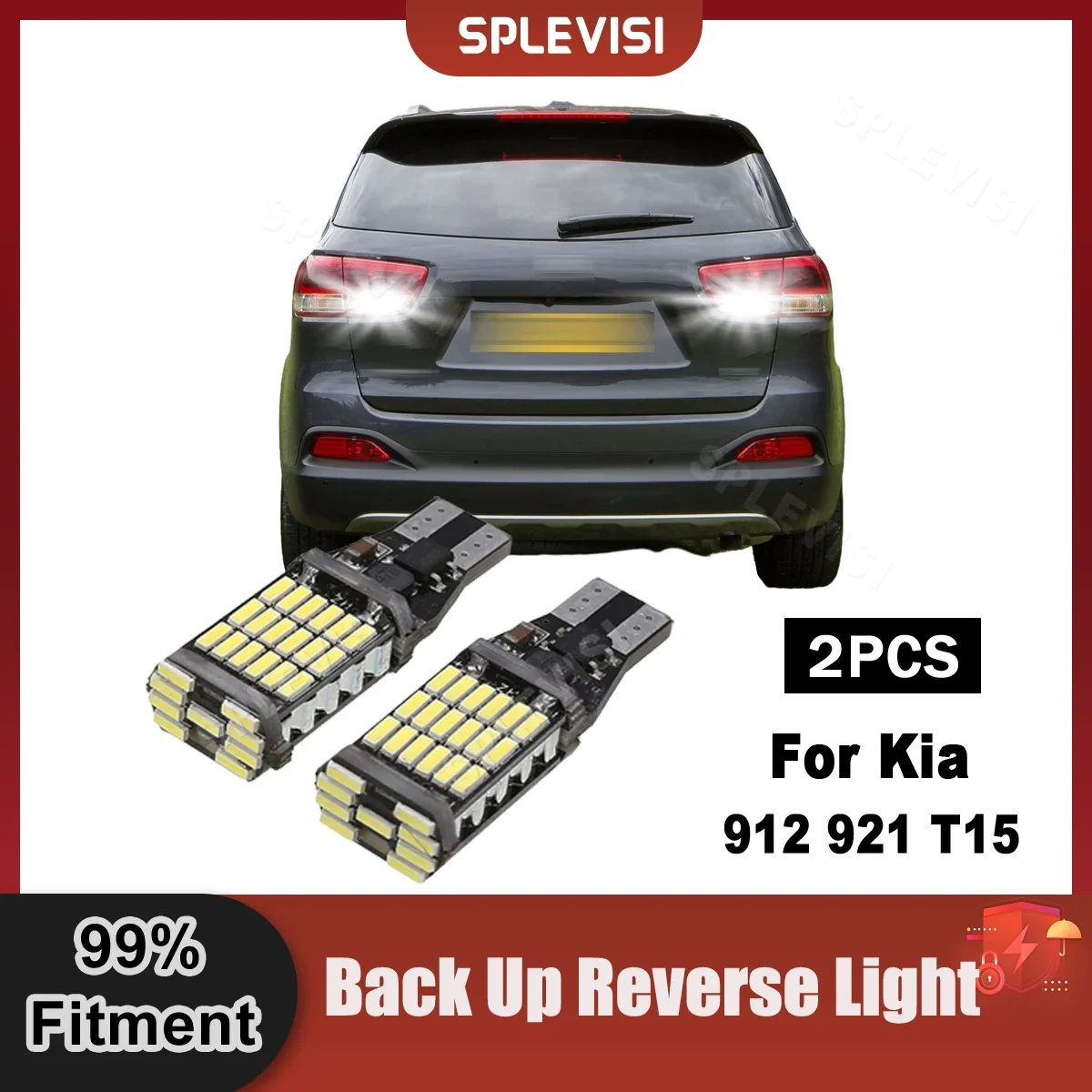 

2PCS 921 912 T15 Reverse Back Up Light New Upgrade Design For Kia Sorento 2010-2019 2018 2017 2016 2015 2014 2013 2012 2011 2010