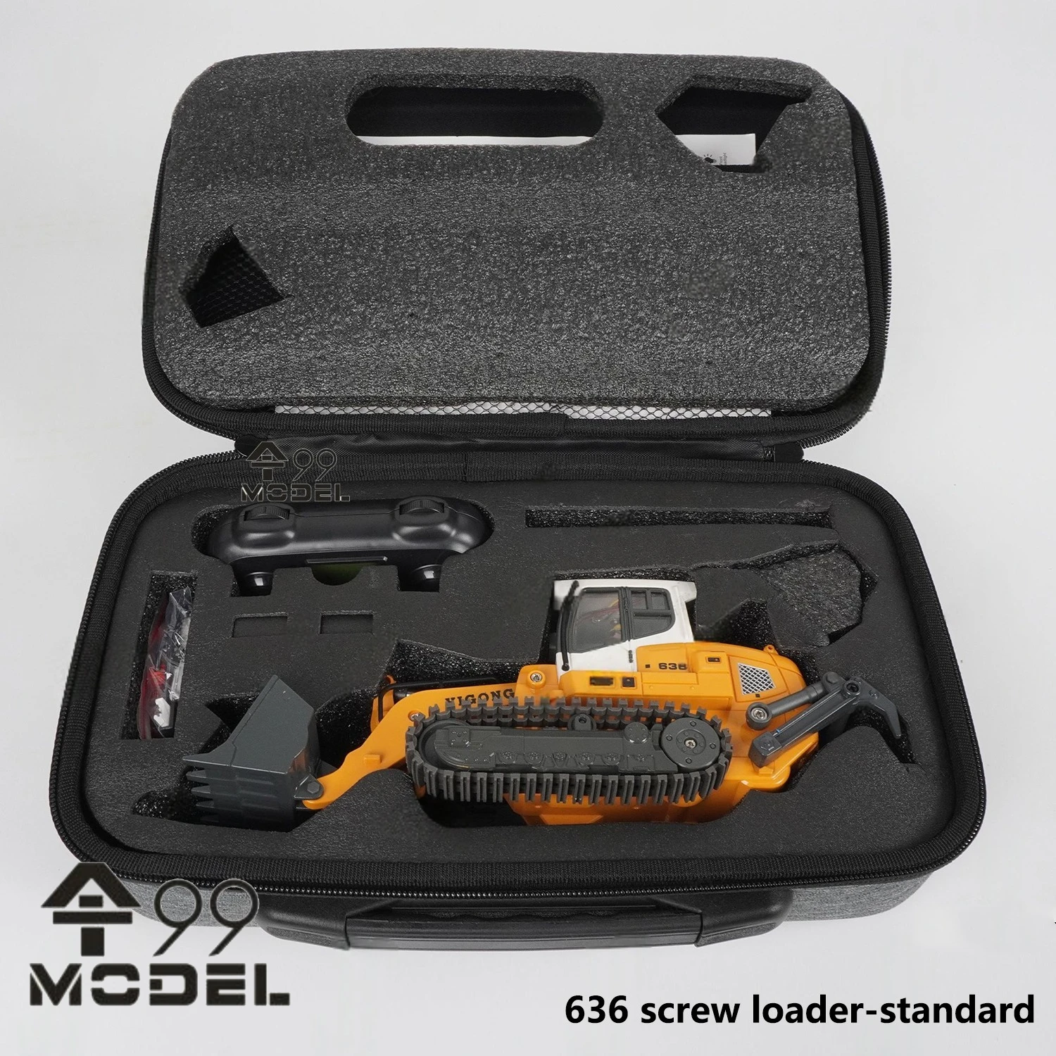 636 RC Loader 1/50 Mini รีโมทคอนโทรล Loader จําลองไฟฟ้ารุ่นวิศวกรรมเดสก์ท็อปรีโมทคอนโทรลรถของเล่นของขวัญ