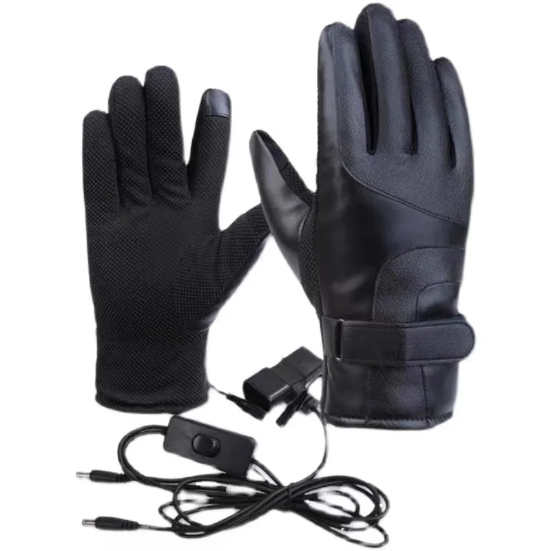 36-96Volt Electric Heating GlovesUSBGloves Electric Car Motorcycle Winter Electrically Heated Gloves Charging Heating Gloves