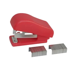 1Pcs Stapler Solid Office Stationery Cute Mini Without Stapler Student Use Small Portable Plastic For No. 10 Staples