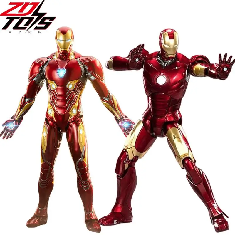 

ZDTDS Original 1/5 36CM Iron Man MK50 MK3 LED lighting 10th Anniversary Tony Stark Model Action Figure Collectible Toy Gift