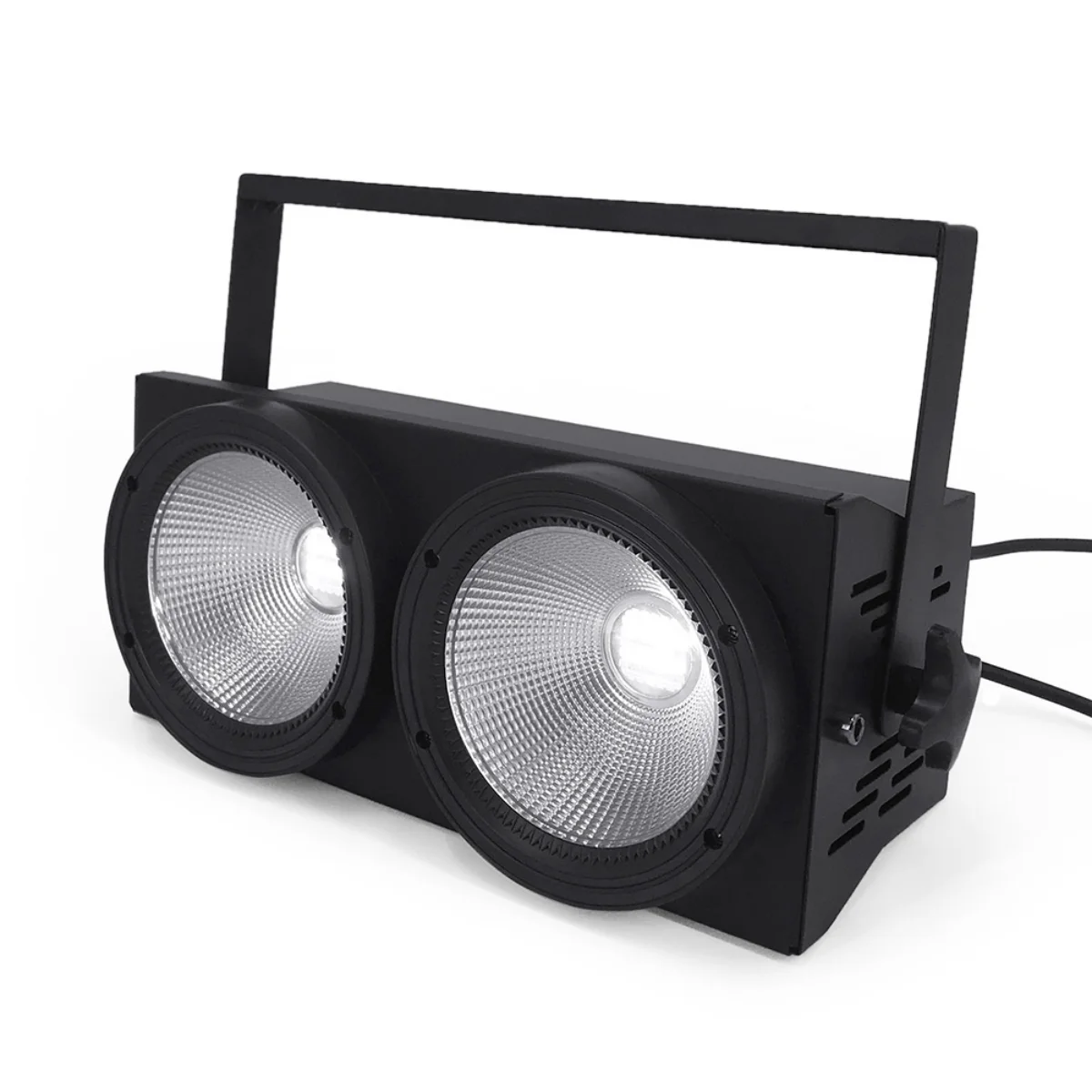 2 Stück 200W LED Publikums-Blinder-Lichter 2-Augen 2x100W Par Cob RGBWAUV 6in1 Strobe Wash Beam Bühnenbeleuchtung DJ Disco – Detail 1