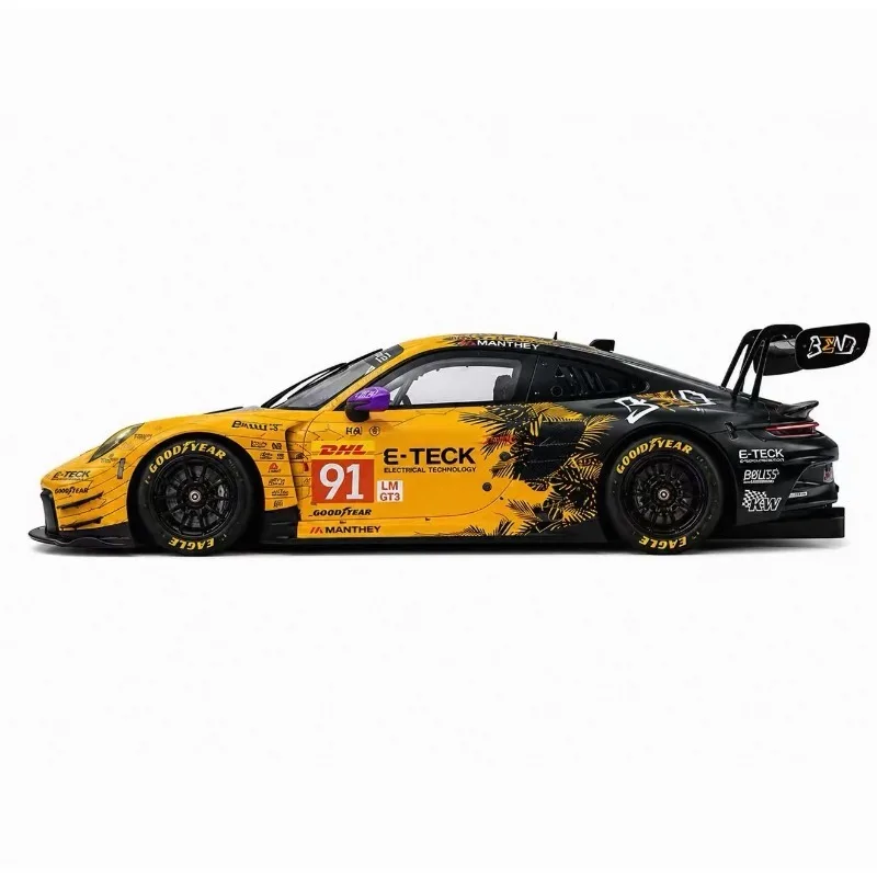 

TH 1:64 911 GT3 R Le Mans Champion 91 Die cast alloy simulation car model, a favorite gift and souvenir for boys.