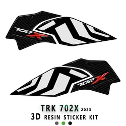 2023 TRK702X Accessories 3D Gel Epoxy Resin Sticker Kit Tank Pad 3D Sticker For Benelli TRK 702X TRK 702 X 2023-