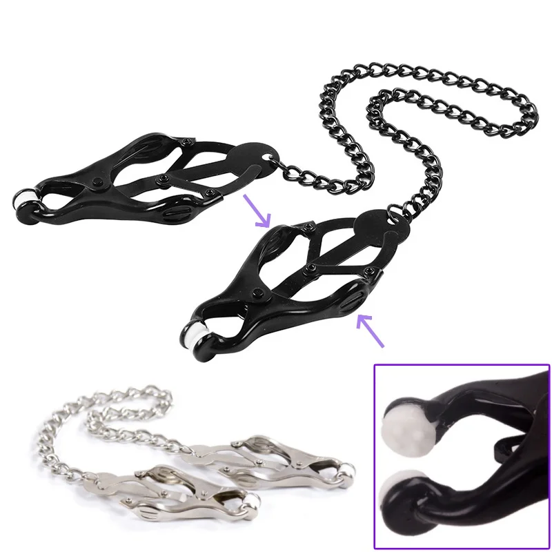 Steel Clover Nipple Clamps Bdsm Adult Games Sex Toys Erotic Goods For Women Exotic Accessories Fetish Bondage Metal Breast Clips