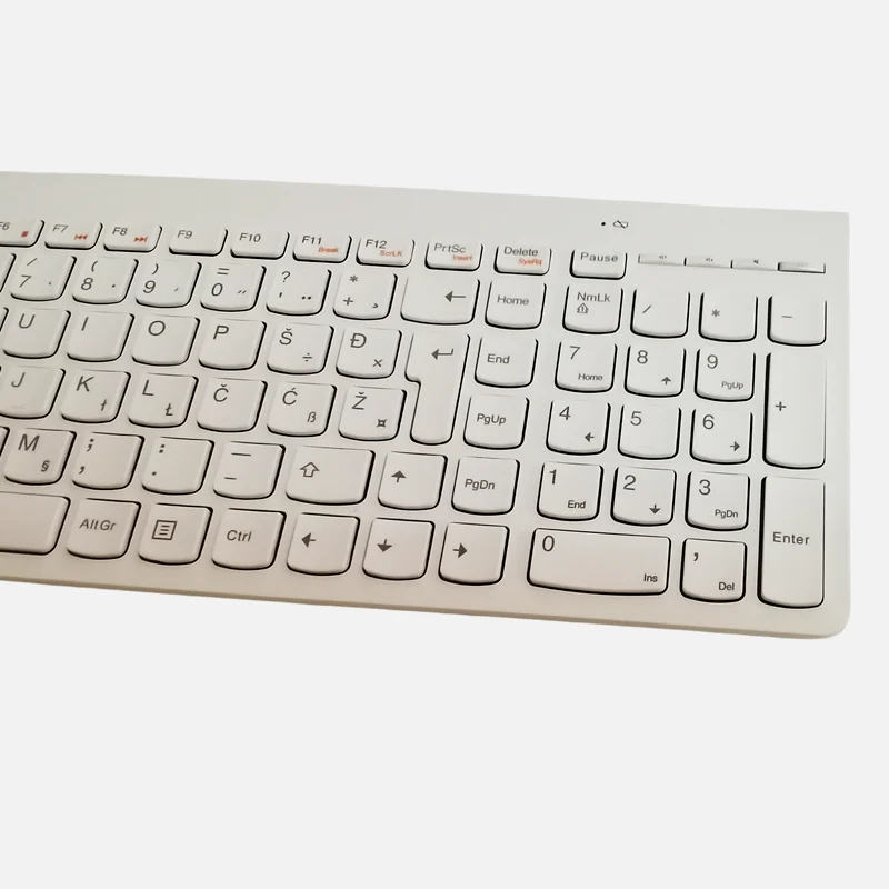 Imagem -06 - Rússia Layout Teclado sem Fio Branco para Lenovo Sk8861