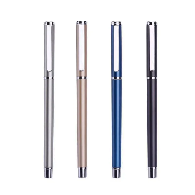 Metal Pen Business Gift Pen Engraving Marking Easy to Use Gel Pen Black Water Pen Office Stationery Glass pen Glass fountain pen