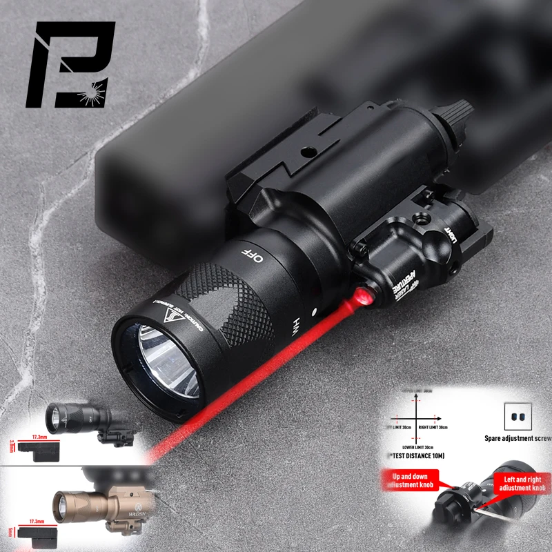 Laser Flashlight Glock Laser Linternas X400V Hunting Light Reconnaissance light Tactical Pistol Air Gun Light Flashlight Airsoft