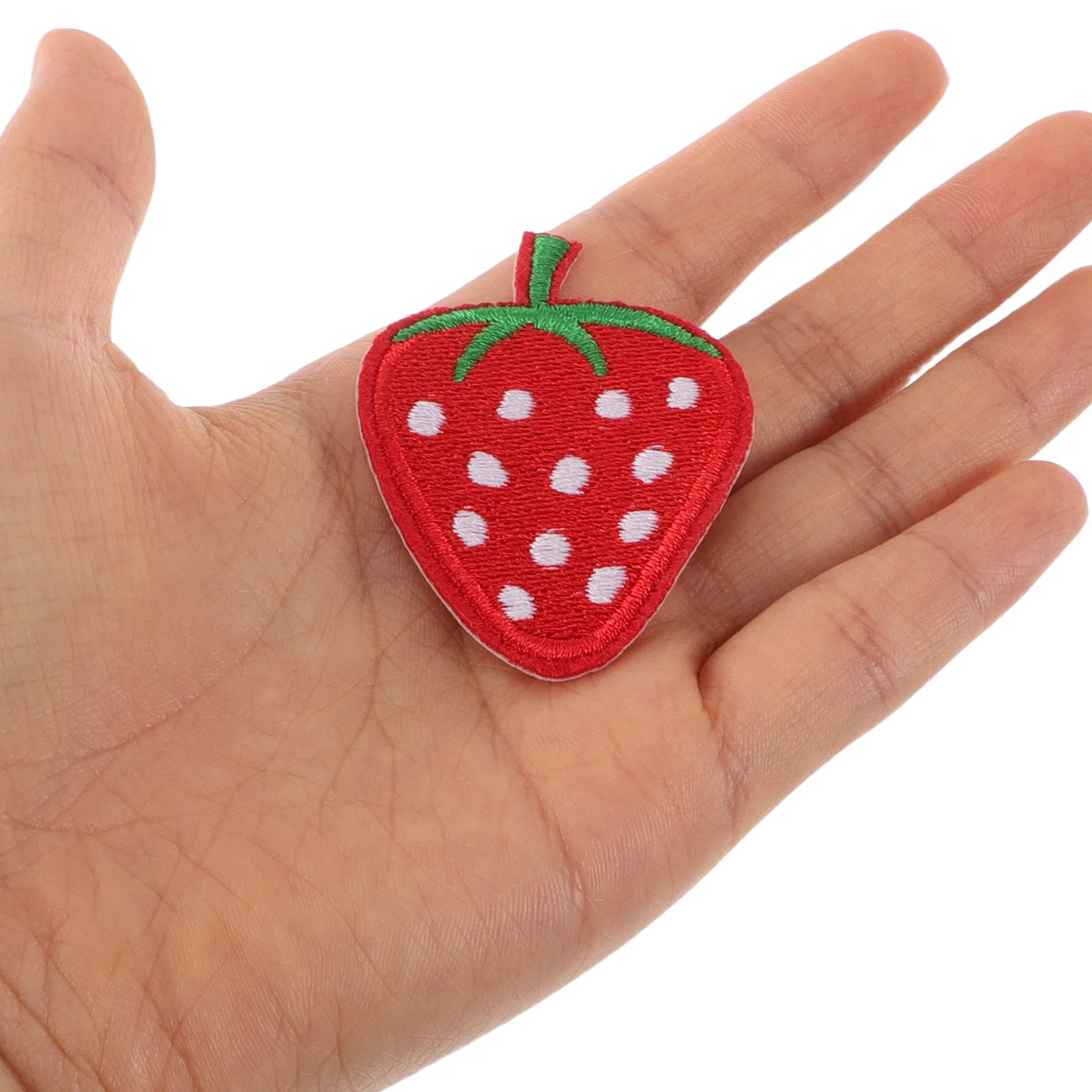 

40Pcs Red Strawberry Applique Patches Embroidered Iron on for Clothes Jackets Hats Backpacks DIY Projects Applique Patch