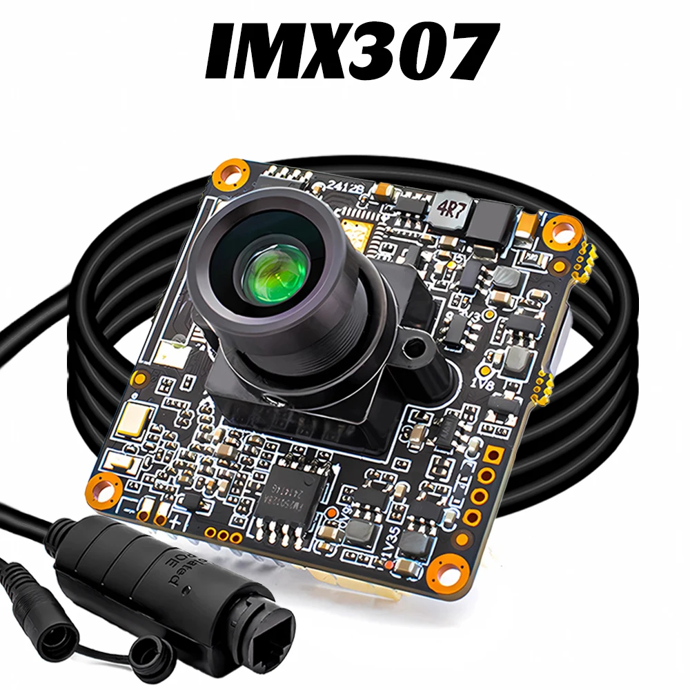 WGWK Industrial IP Camera Module 1080P 60FPS IMX307 Sensor HD Starlight Low Illumination 2.35mm 143° Wide Angle RTSP Onvif SDK