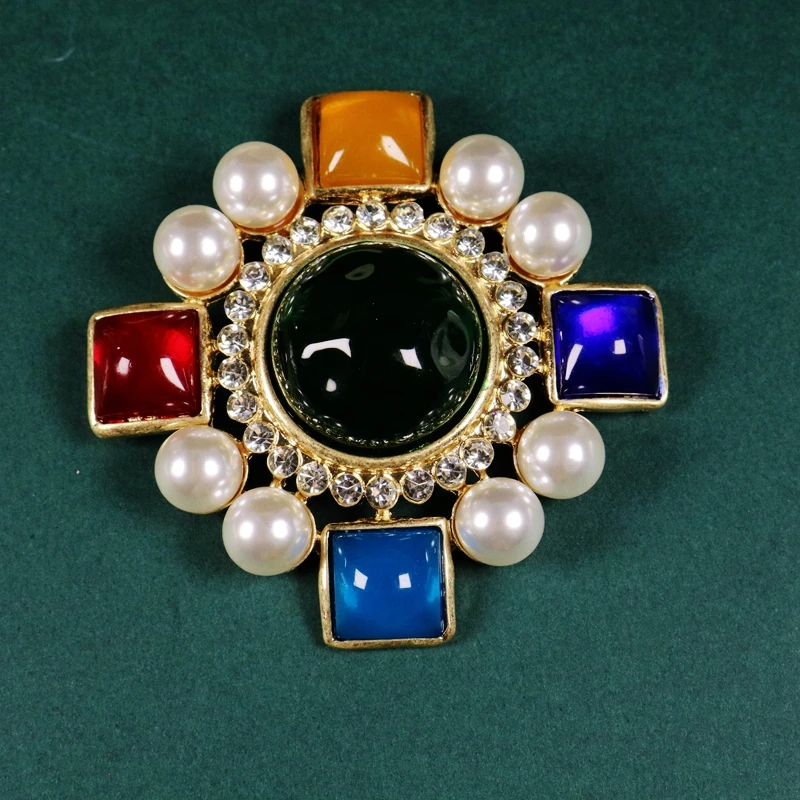 Elegant Party Brooches Rhinestone Pearls Pins Birthday Party Gifts For Women