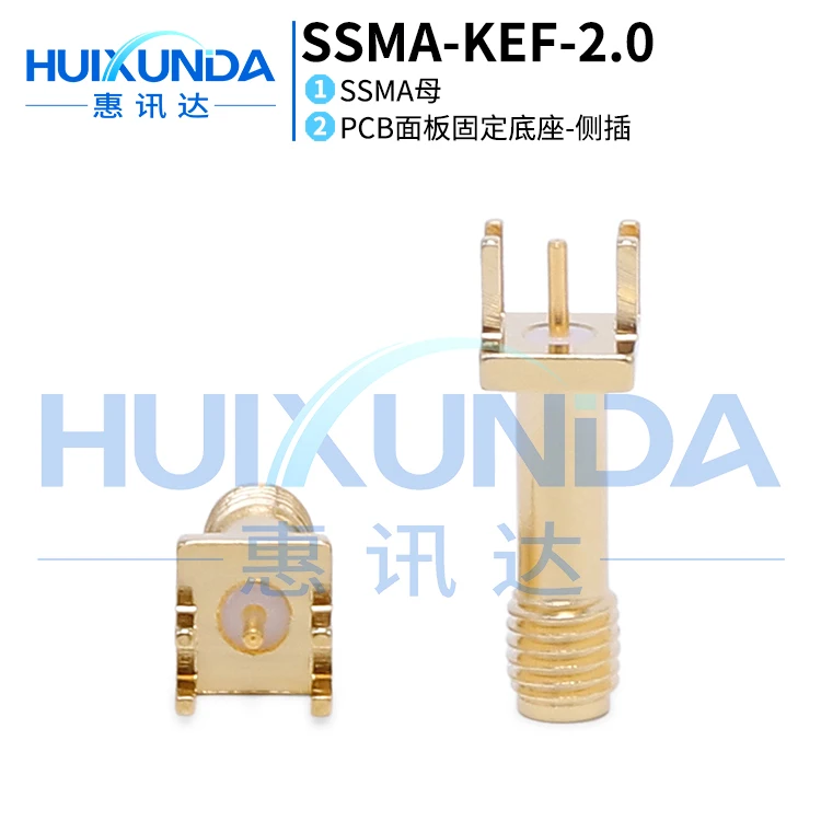 

SSMA-KEF-2.0 SSMA female seat off-angle side plug PCB panel socket splint distance 2.0 connector