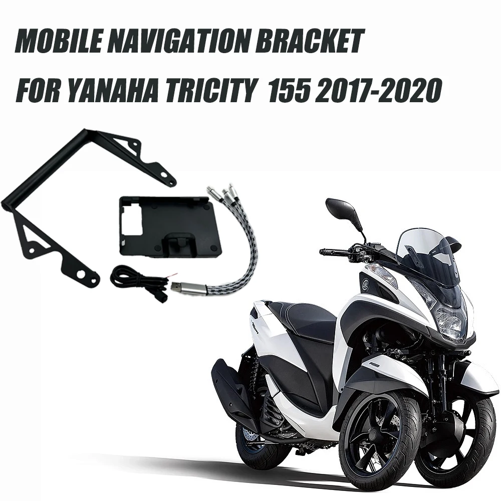 

For Yanaha Tricity 155 2017-2020 Motorcycle mobile phone navigation holder metal holder Fit YanahaTricity155 2017 2018 2019 2020