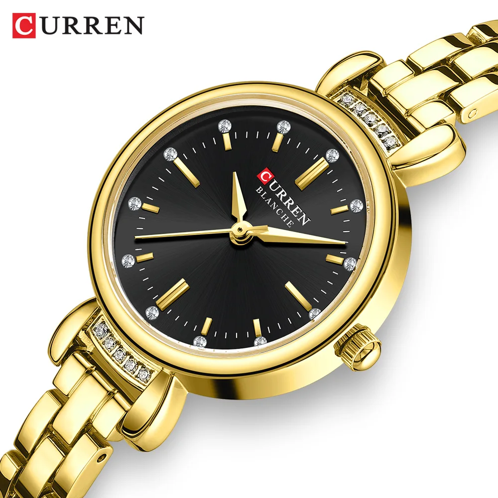 CURREN Original Quartz Watch for Women Fashion Elegant Ladies Watches Stainless Steel Waterproof Women\'s Wristwatch