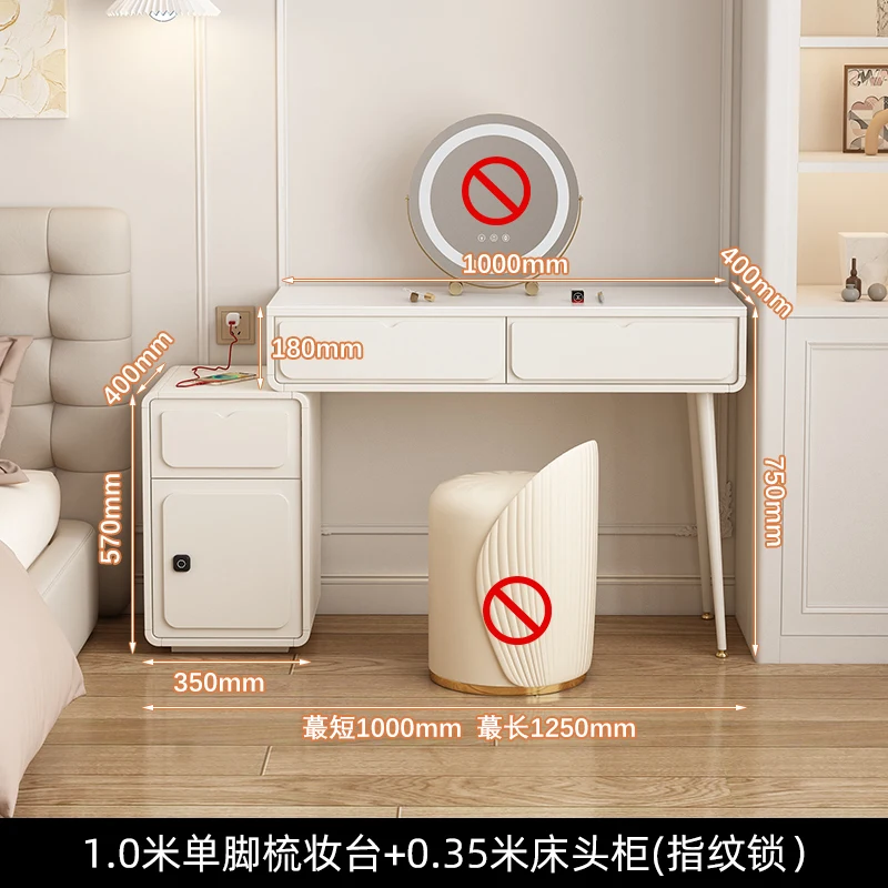 Desk Bookcase Integrated Multifunctional Home Computer Study Table Stone Plate Writing Desk