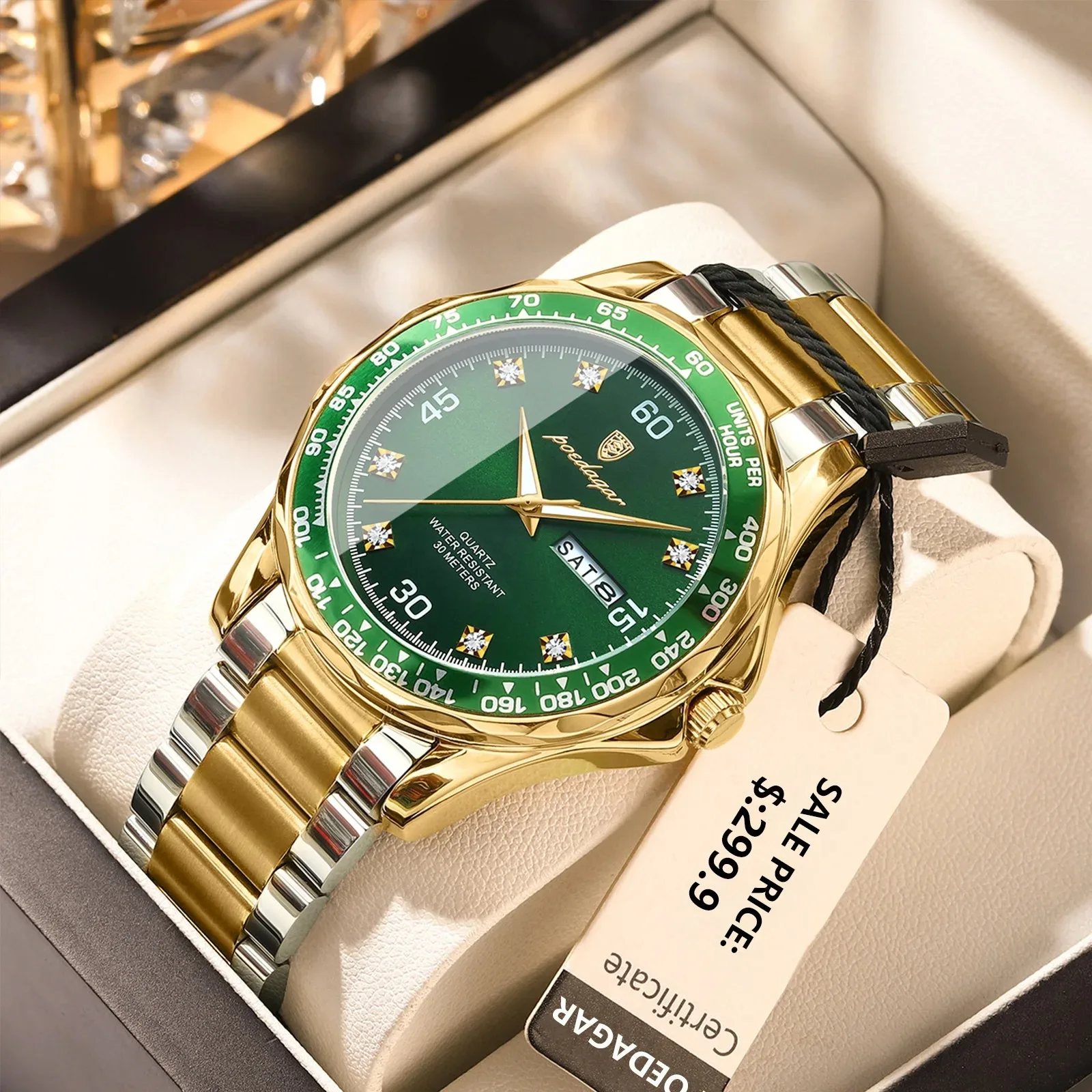 Reloj informal de negocios con diamantes para hombre, reloj de lujo, relojes automáticos para hombre, relojes de pulsera de cuarzo de lujo a la moda, Tudo Por 1 Real