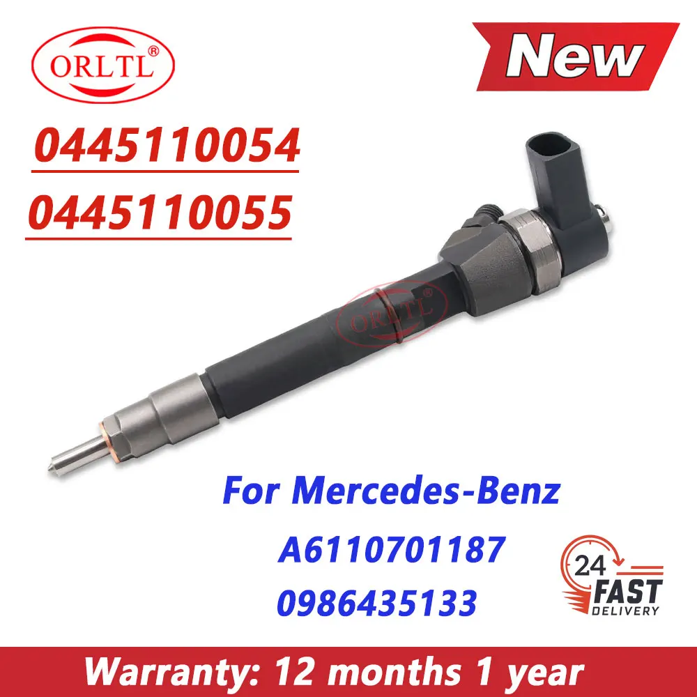 

New 0445110055 0445110054 Diesel Injector A6110701187 Fuel Nozzle Sprayer for Mercedes Benz 0986435133 OM646