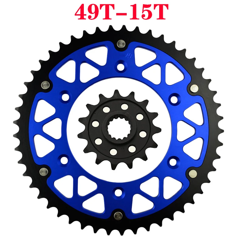 AHL Motorcycle 45T~52T 15T Front & Rear Sprocket For 690 660 400 LC4-E LC4 640 Supermoto SMC690 SMC660 SM660 SXC625 Enduro