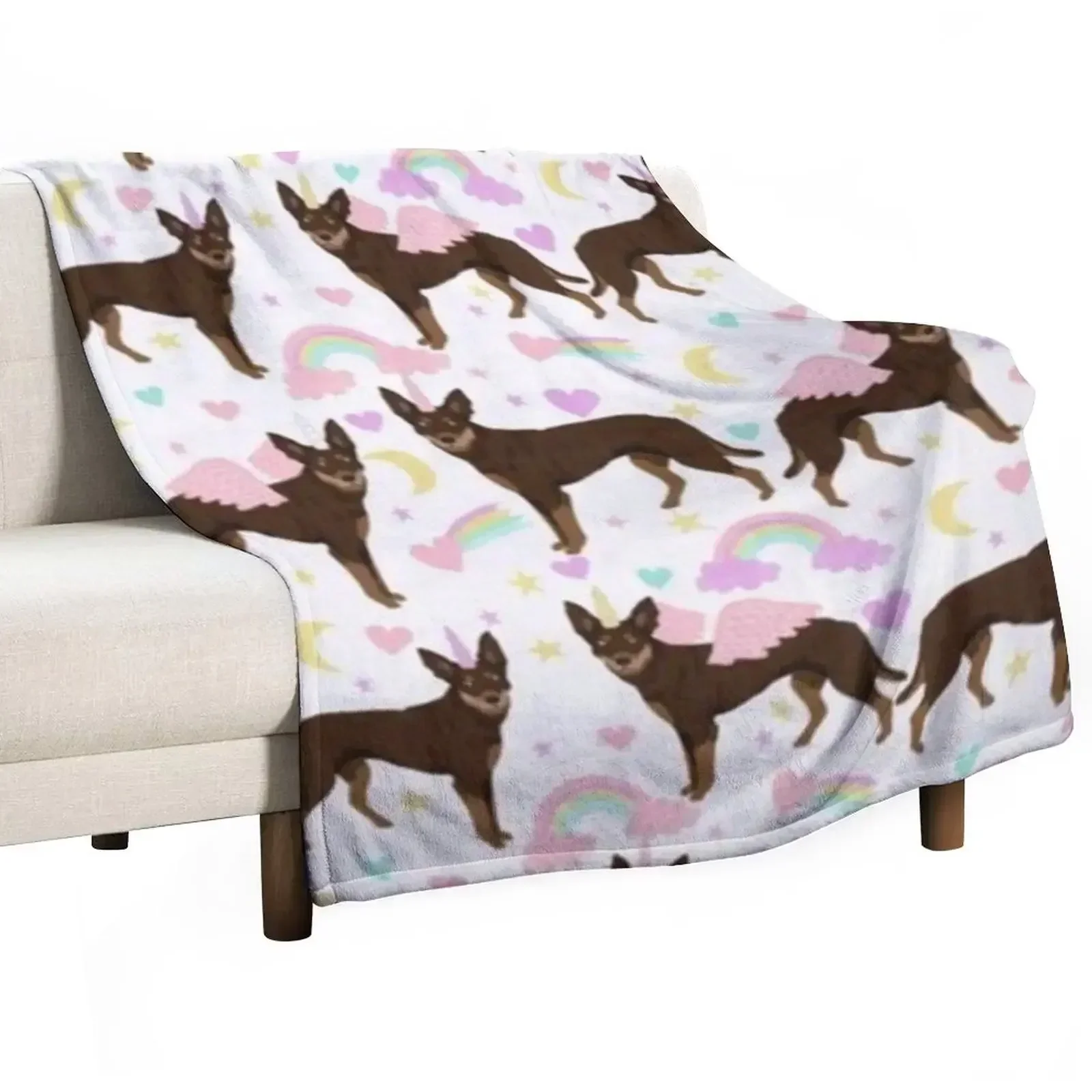 KELPIE Throw Blanket Decoratives Picnic Baby Designers Soft Plaid Cute Blankets