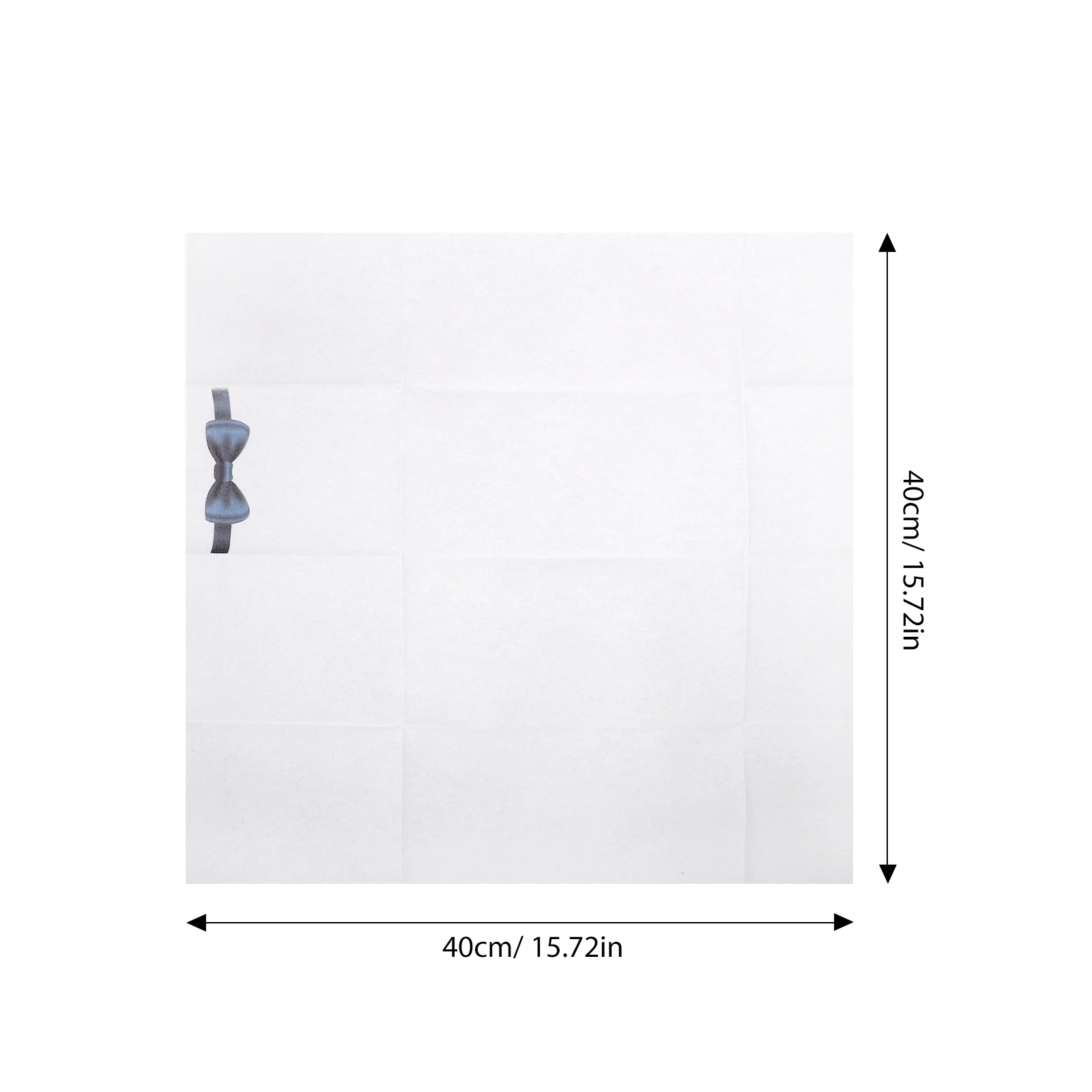 50 قطعة منديل أدوات المائدة ورقة عشاء المناديل الأبيض أدوات المائدة القابل للتصرف التعبئة والتغليف لمطعم فندق جيب المناديل خفيفة الوزن