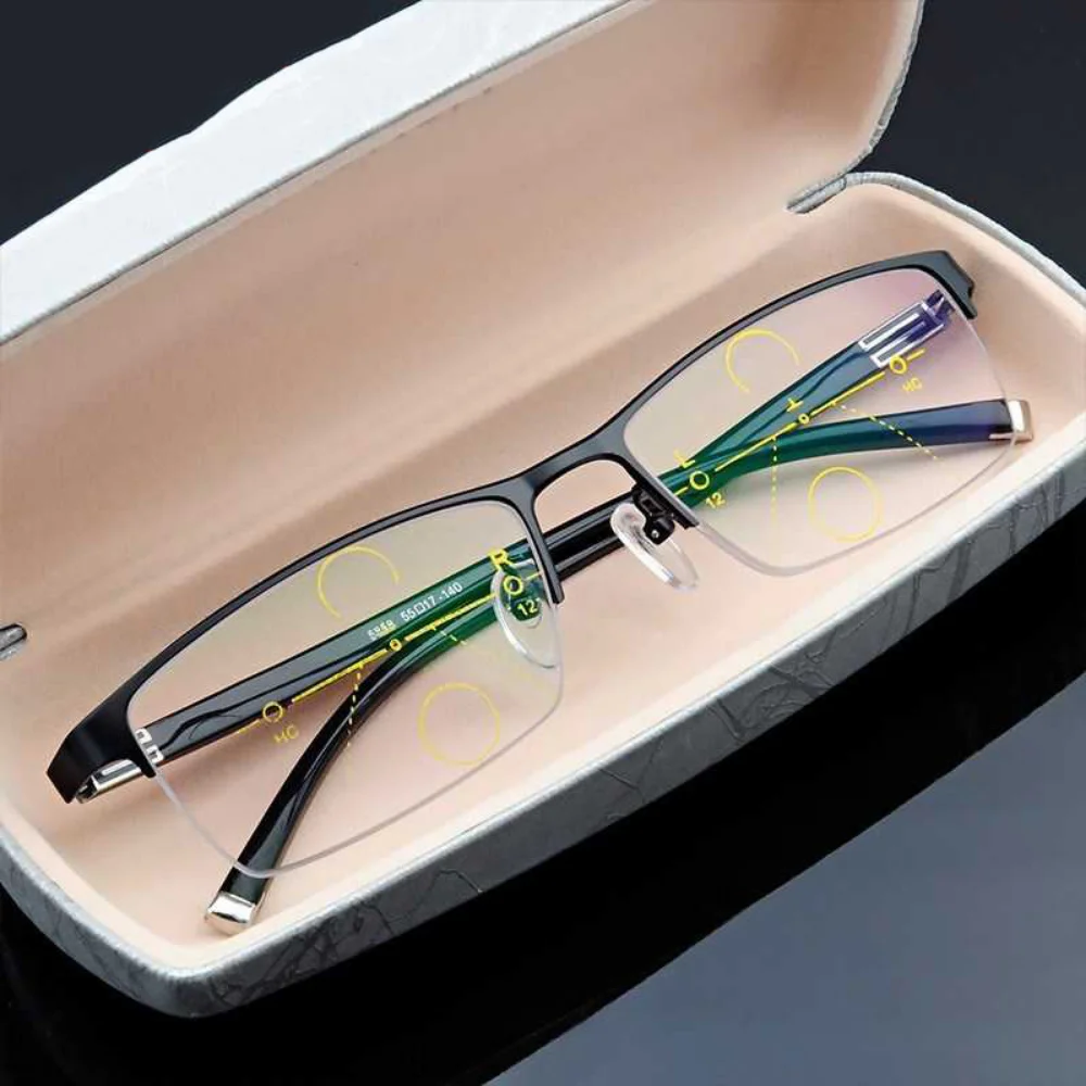 Men\'s Reading Glasses Multifocal Presbyopic Glasses Anti-blue Light Glasses 2023 Retro Glasses for Women