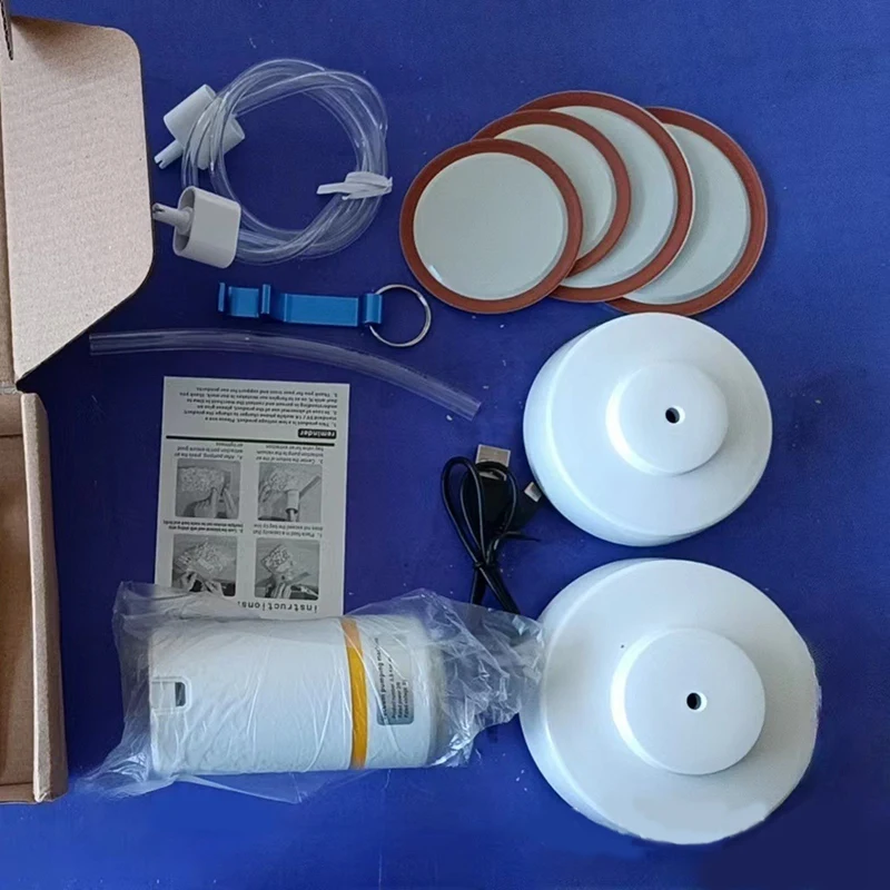 Электрический вакуумный упаковщик USB, 11 шт., устойчивый к загрязнениям, консервированный упаковщик с широким горлышком, USB электрический вакуумный упаковщик