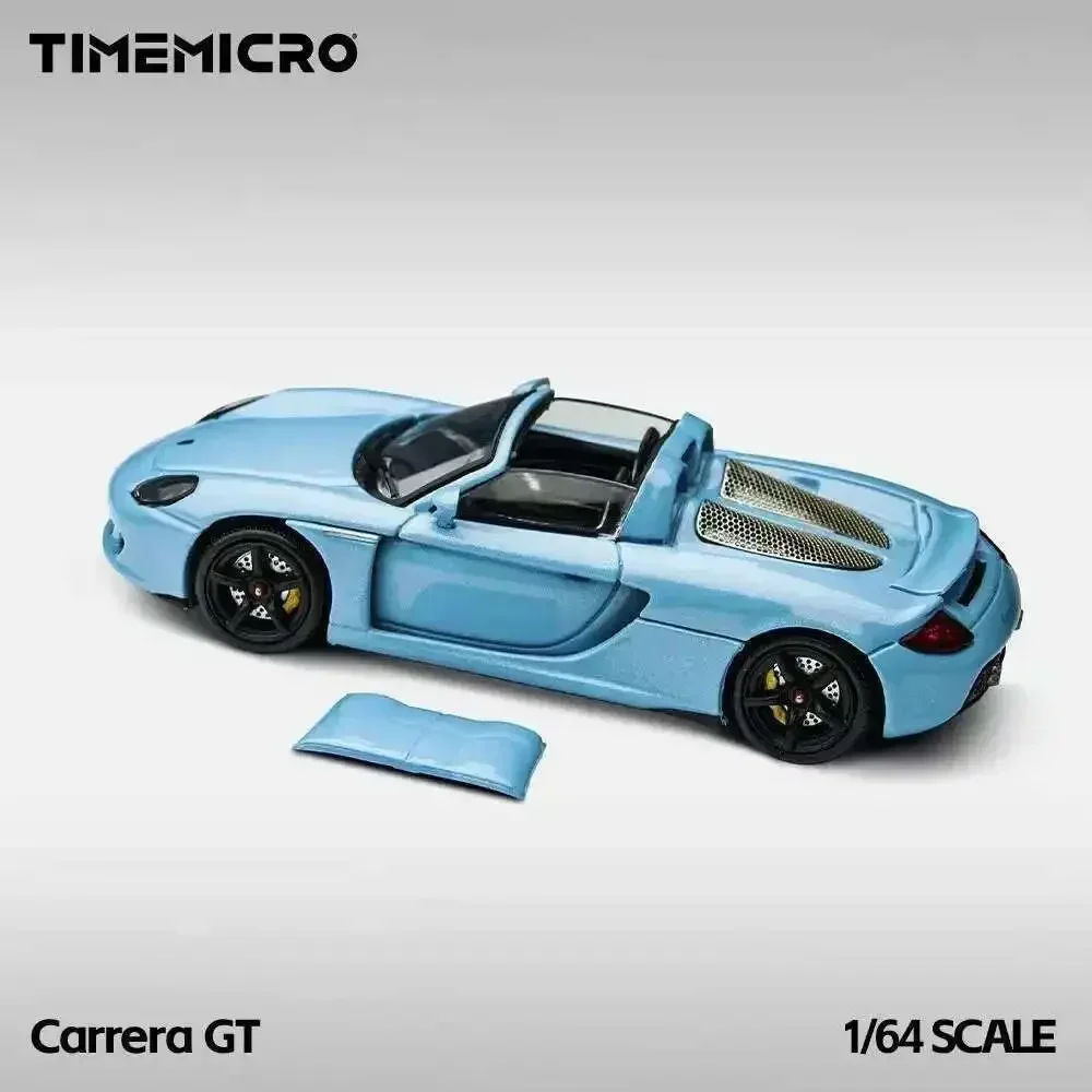 

1:64 Carrera GT Синий Кабриолет Литой под давлением Микро Диорама Коллекция моделей автомобилей Игрушка