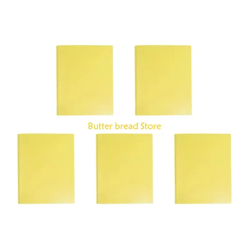 W89C 5Pcs Two Pocket File Organiser With 3 Prongs 2 Pockets Letter Size Document Organiser For School Office Supplies