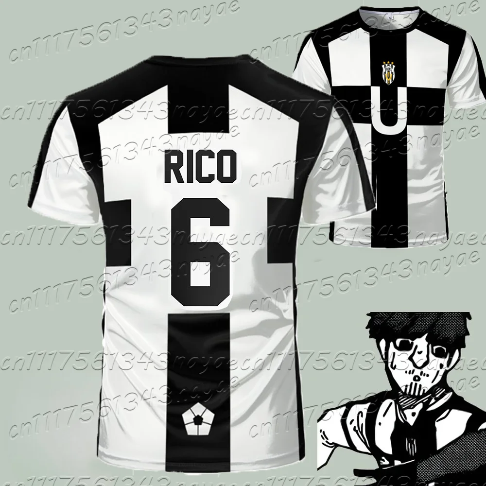 2026 Blue Lock Ubers Trikot Fußball V-Ausschnitt T-Shirts Cosplay Uniformen Barou Aiku Lorenzo T-Shirt Unisex Uber Streetwear Kinder Oberteile – Detail 7