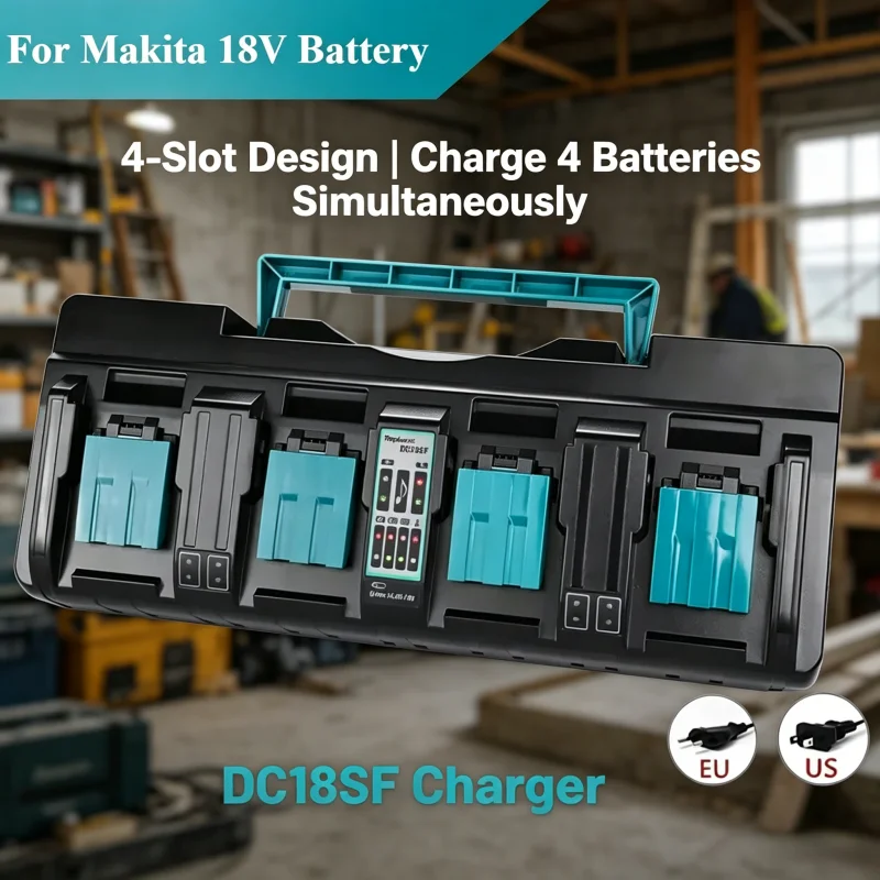 

DC18RC Li-ion Battery Charger For Makita 18V 14.4V BL1860 BL1850 BL1840 BL1830 BL1820 BL1415 BL1440 Power Tool Charger