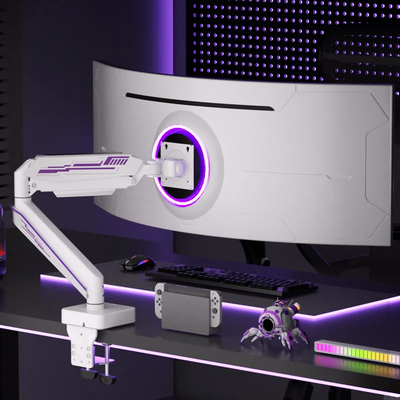 HILLPORT G9 Gas Spring 13-49 Inch Monitor Arm Supports Computer Monitor Tilt Rotation Bracket With a Load Capacity of 20kg E9