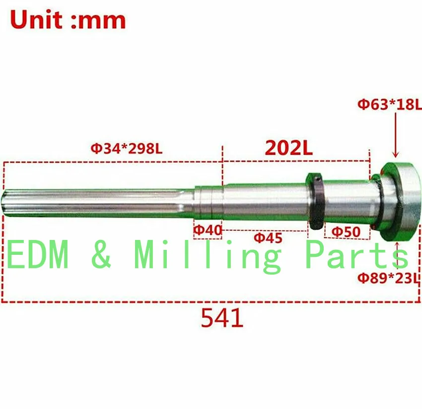 Bridgeport frezarka NT40 wrzeciono nadaje się do 5 # maszyna frezarka CNC część