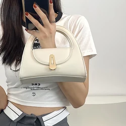 Small Handbag for Women 2024 Fashion Versatile Black Handbags High Quality Pu Leather Shoulder Bags Lady Commuter Crossbody Bag