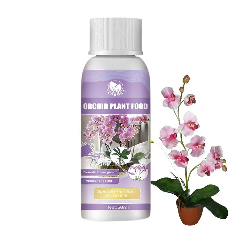 Orchid Liquid Fertilizer Agent Potted Plant Food Supplement Plant Roots Nutrient 50ml Plant Growth Enhancer Supplement