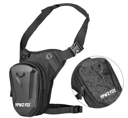 Imagen 2 del producto Bolsa de pierna para motocicleta para hombres y mujeres, riñonera informal para montar en bicicleta, riñonera impermeable para viajes, senderismo, escalada, bolsillo al aire libre2