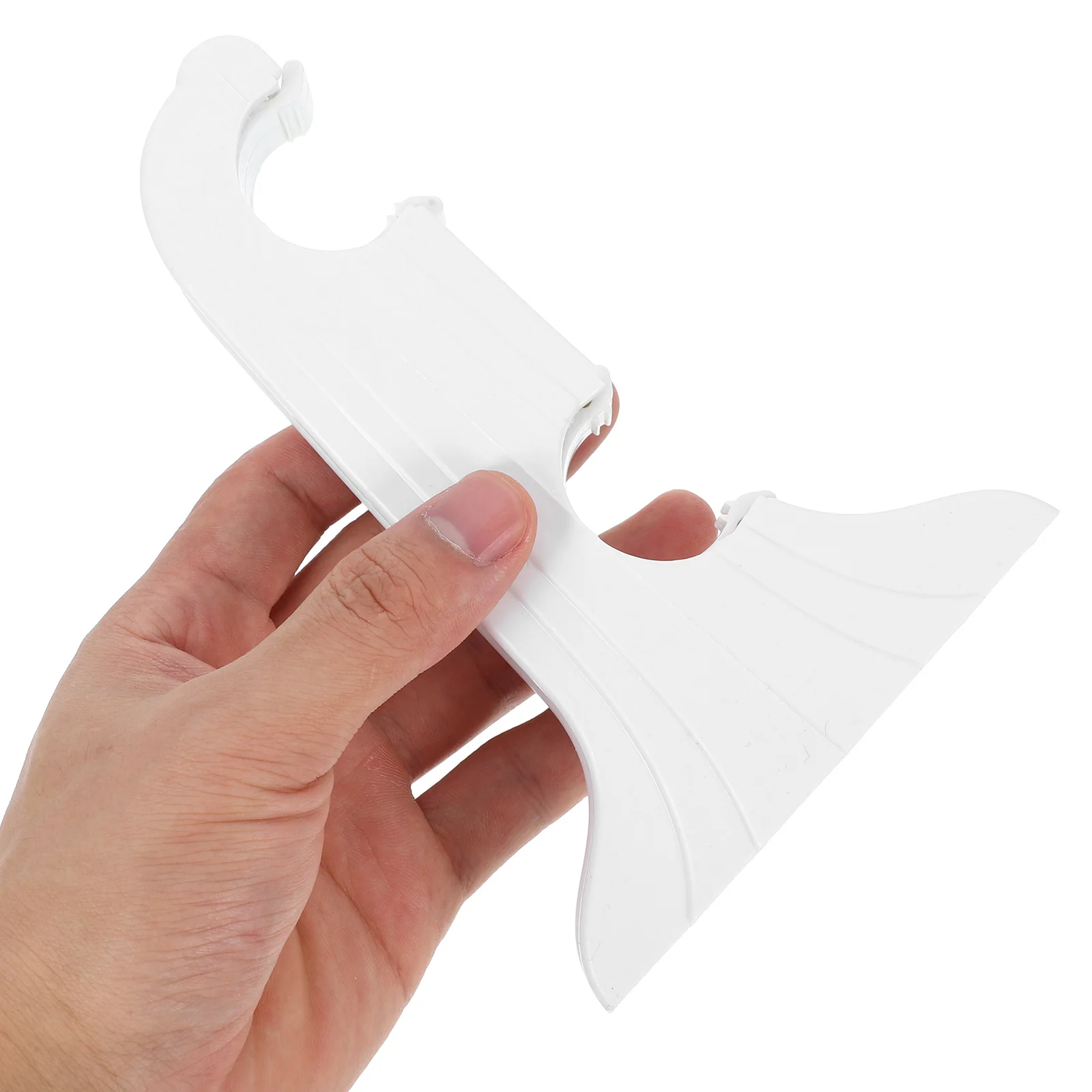 

4Pcs Curtain Rod Brackets Classic Style Double-Slot Support for 26-28Mm Poles Easy Install Wall Mounted Bracket for Living Room