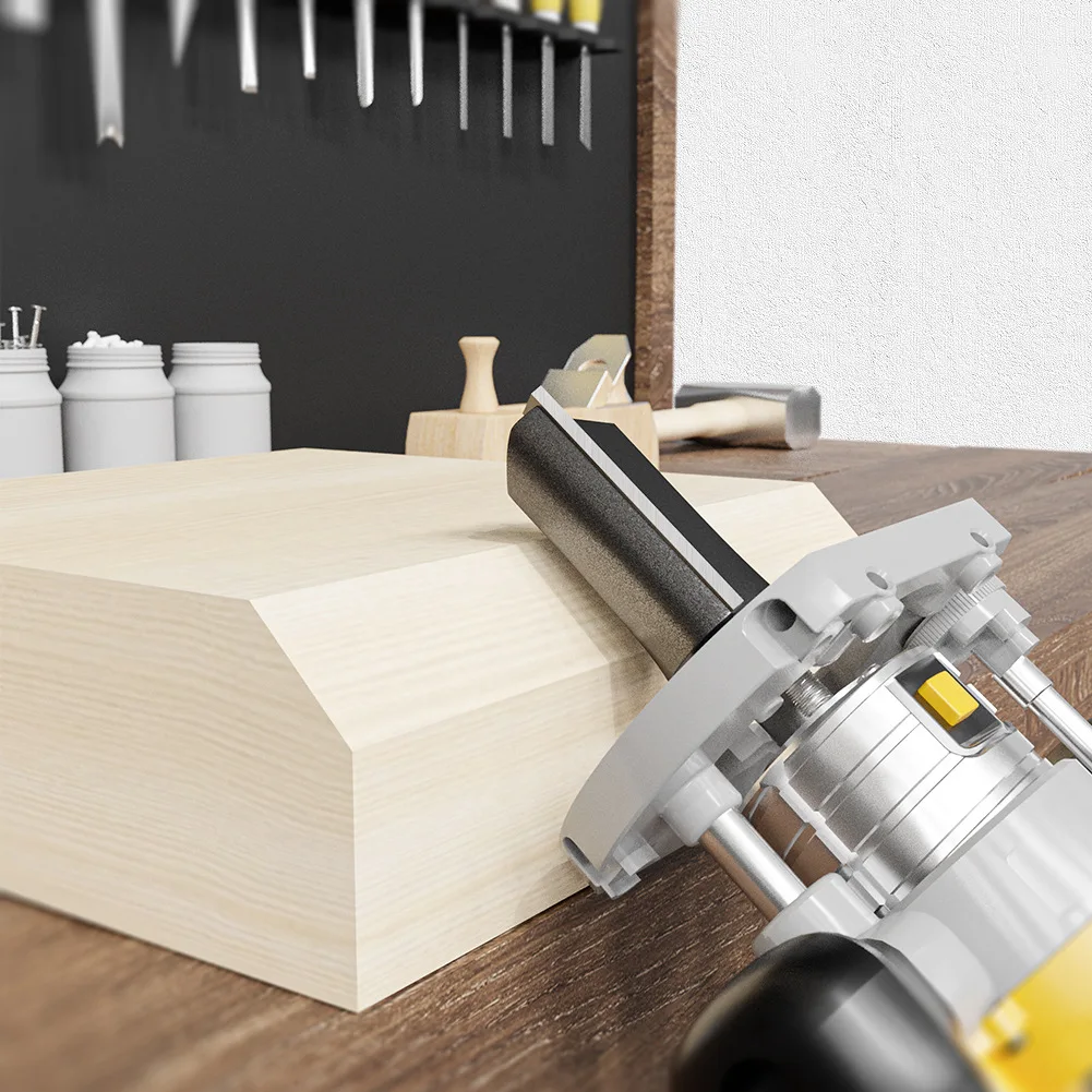 1 PC Single Double-edged Straight Cutter 1/4 Handle 1/2 Handle Woodworking Milling Cutter Trimming Machine Blade Slotting